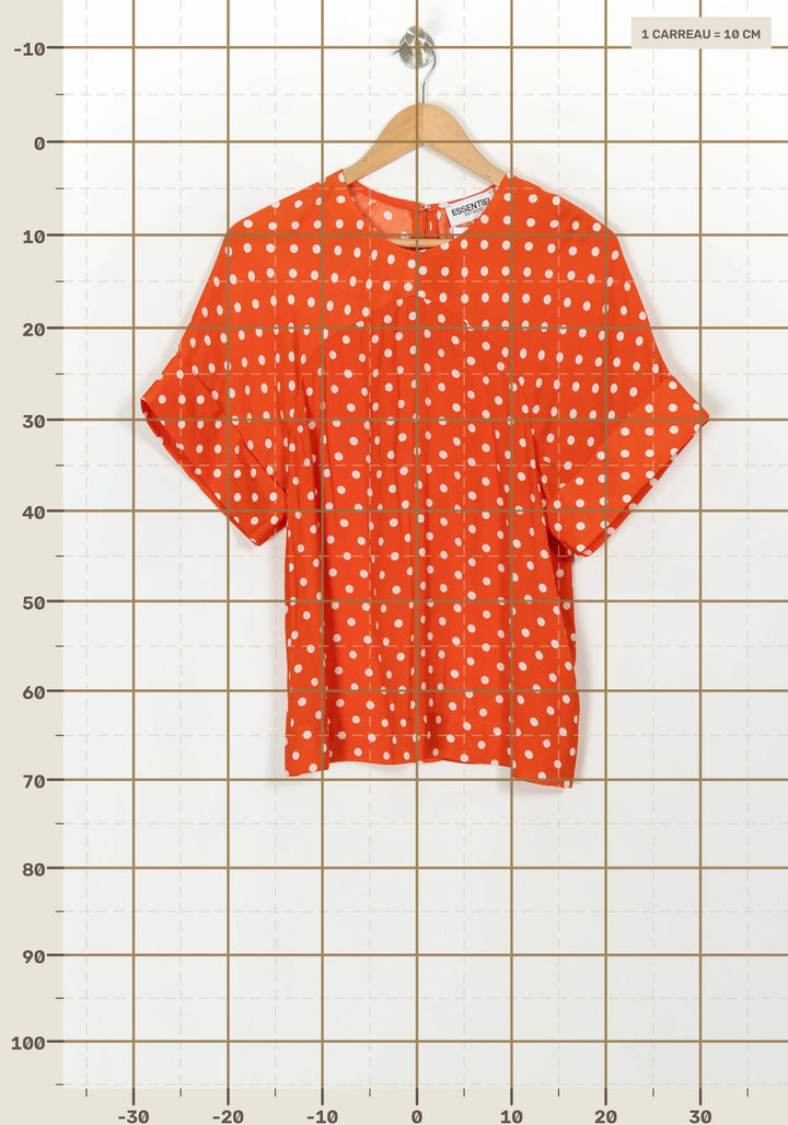 Blouse Orange et Blanche - Taille M/38 de la marque Essentiel Antwerp | PARAD116858 - Vendu par Paradigme - Image 4