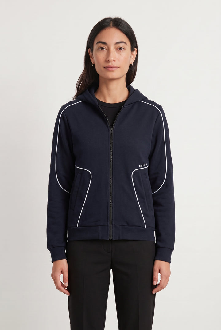 Sweat Zippé Bleu - Taille M/38 de la marque IKKS | PARAD116861 - Vendu par Paradigme - Image 1