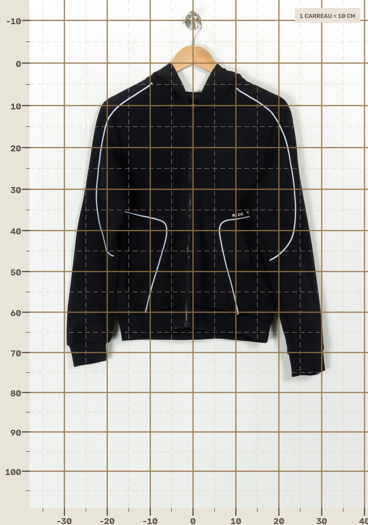 Sweat Zippé Bleu - Taille M/38 de la marque IKKS | PARAD116861 - Vendu par Paradigme - Image 4