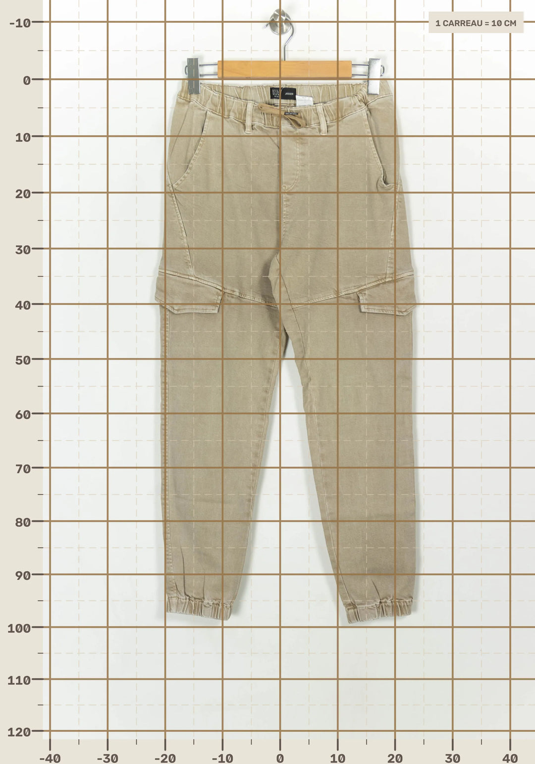 Pantalon Cargo Beige - Taille M/38 de la marque IKKS | PARAD116862 - Vendu par Paradigme - Image 4