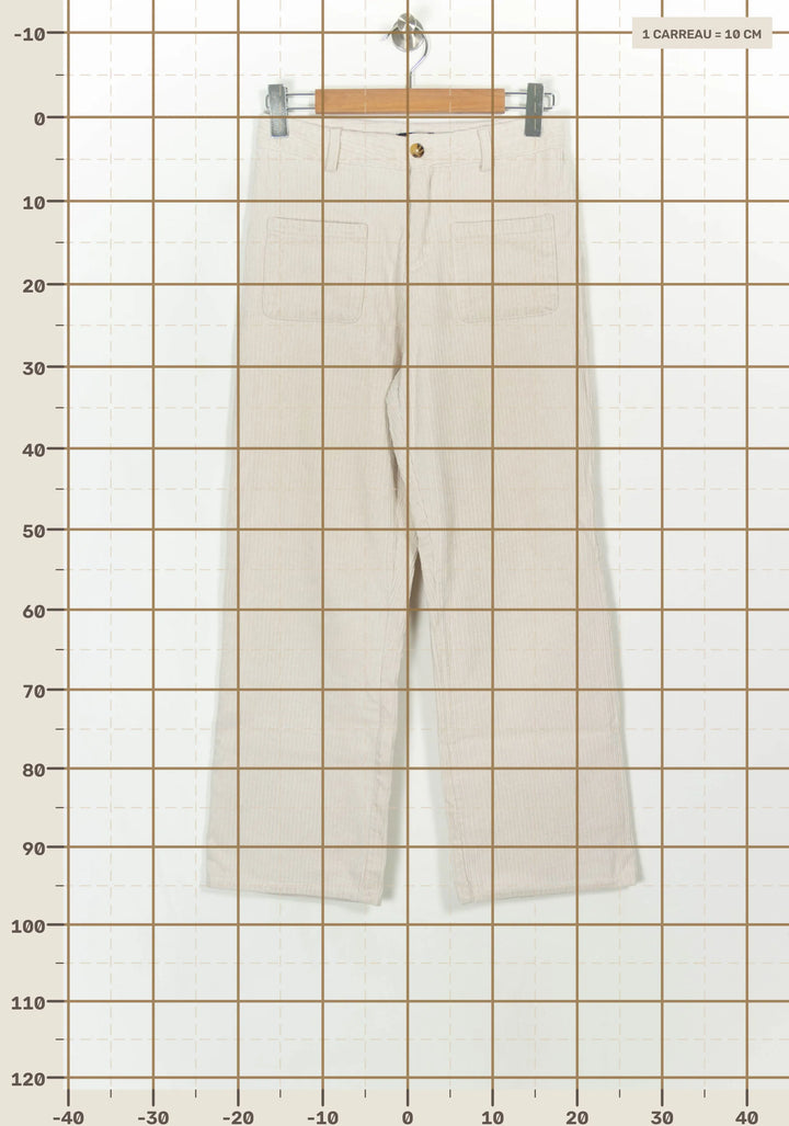 Pantalon Beige - Taille S/36 de la marque IKKS | PARAD116866 - Vendu par Paradigme - Image 4