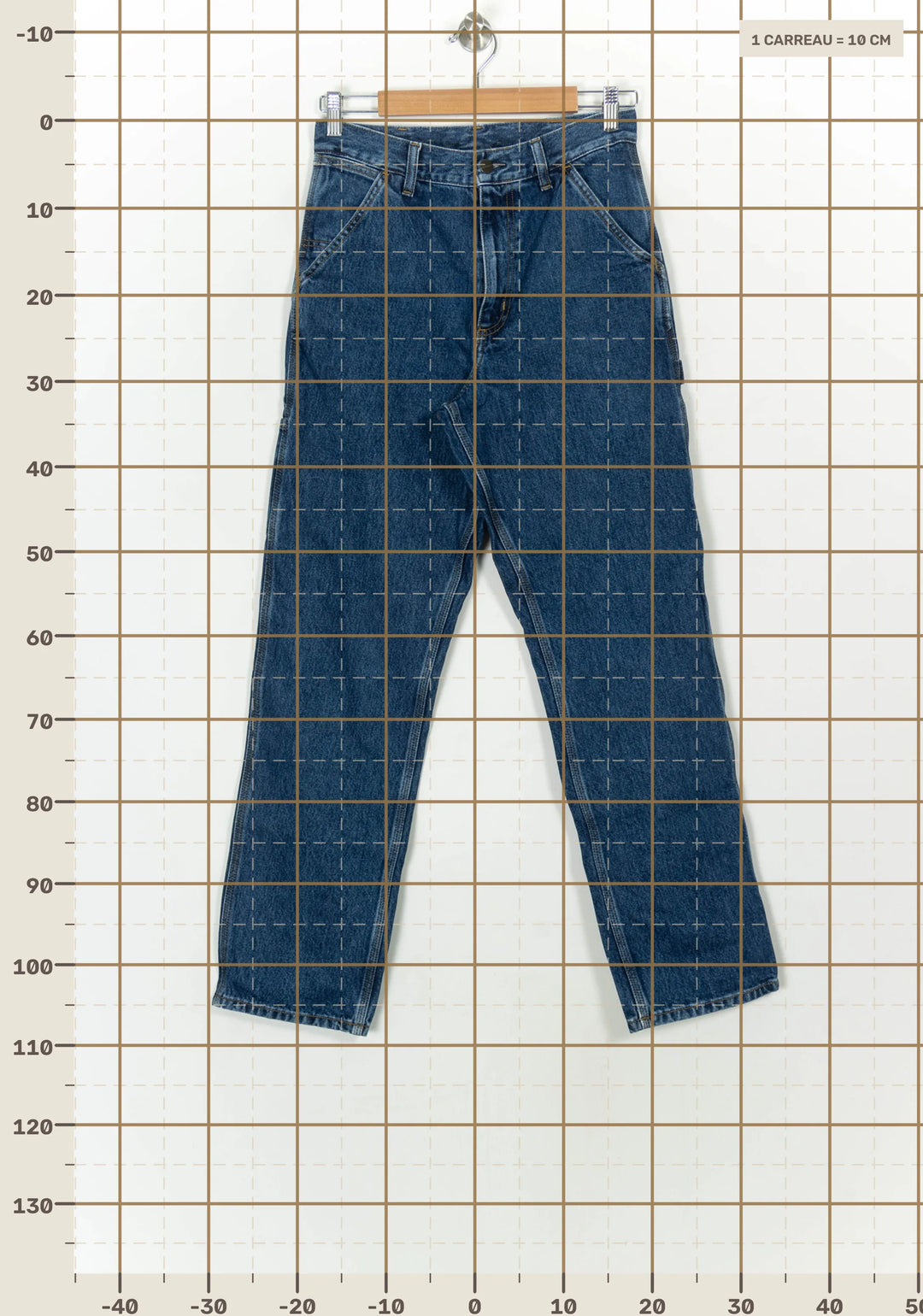 Jean Bleu - Taille S/36 de la marque Carhartt | PARAD116868 - Vendu par Paradigme - Image 4
