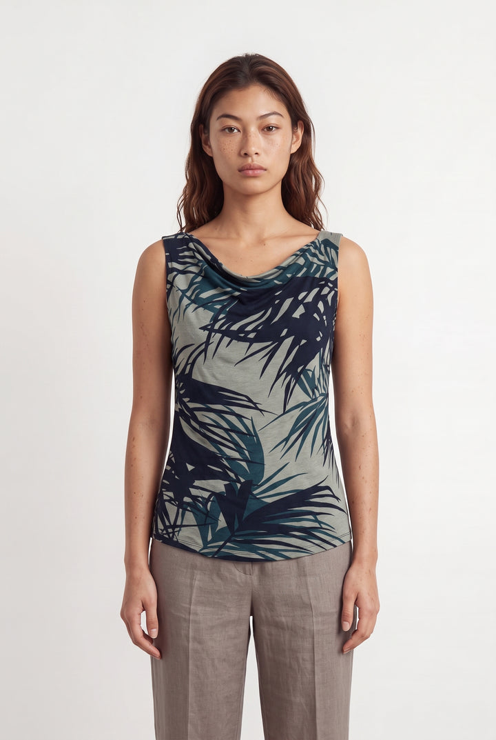 Débardeur Vert et Noir - Taille M/38 de la marque Weekend Max Mara | PARAD116870 - Vendu par Paradigme - Image 1
