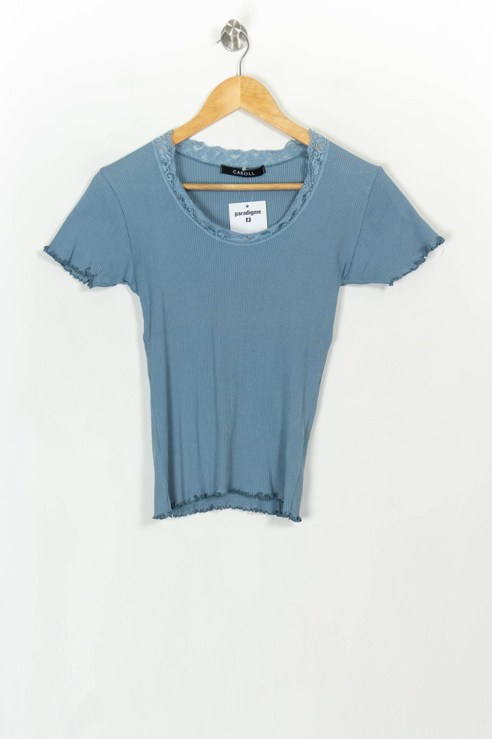Tee-shirt Bleu - Taille XL/42 de la marque Caroll | PARAD116874 - Vendu par Paradigme - Image 2