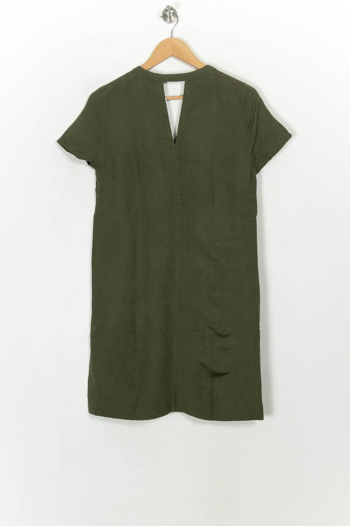 Robe Chemise Verte - Taille M/38 de la marque Caroll | PARAD116875 - Vendu par Paradigme - Image 5