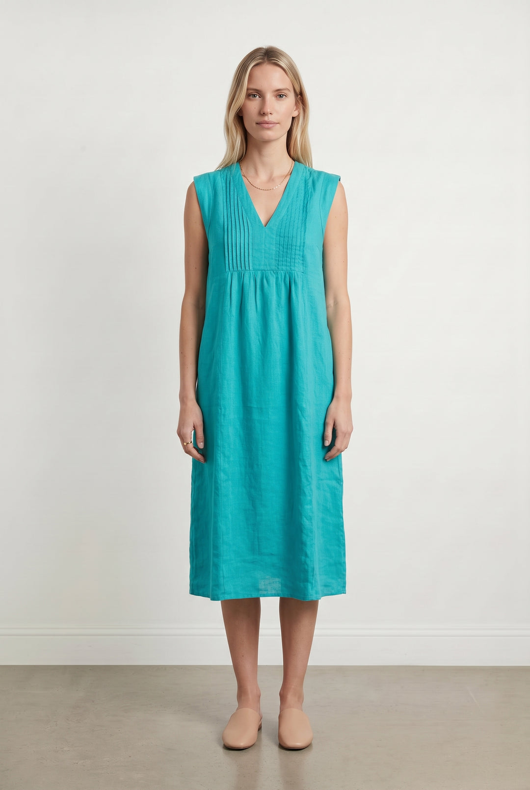 Robe Sans Manches Bleue - Taille M/38 de la marque Caroll | PARAD116877 - Vendu par Paradigme - Image 1