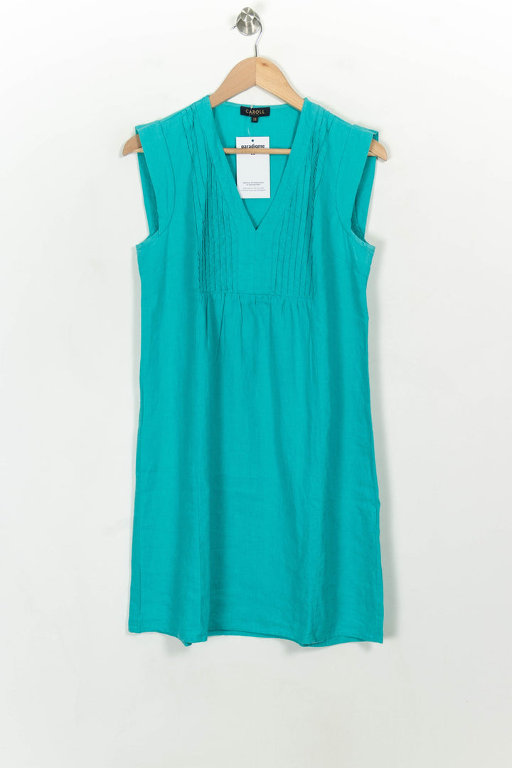 Robe Sans Manches Bleue - Taille M/38 de la marque Caroll | PARAD116877 - Vendu par Paradigme - Image 2