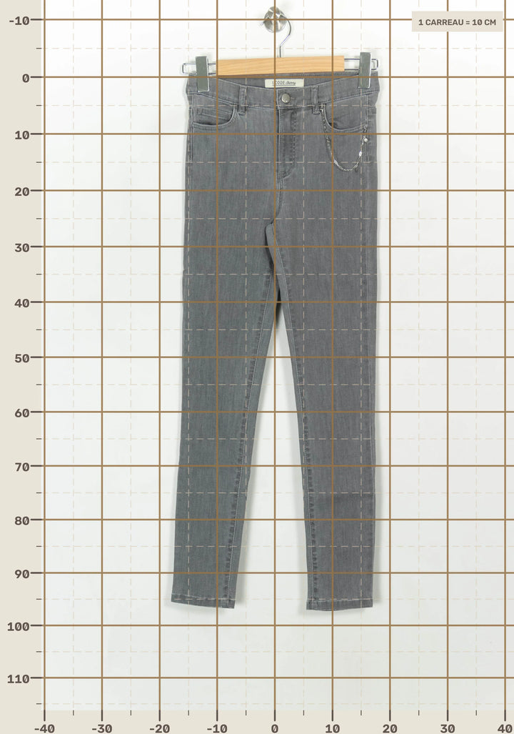 Jean Gris - Taille S/36 de la marque I.Code | PARAD116880 - Vendu par Paradigme - Image 4