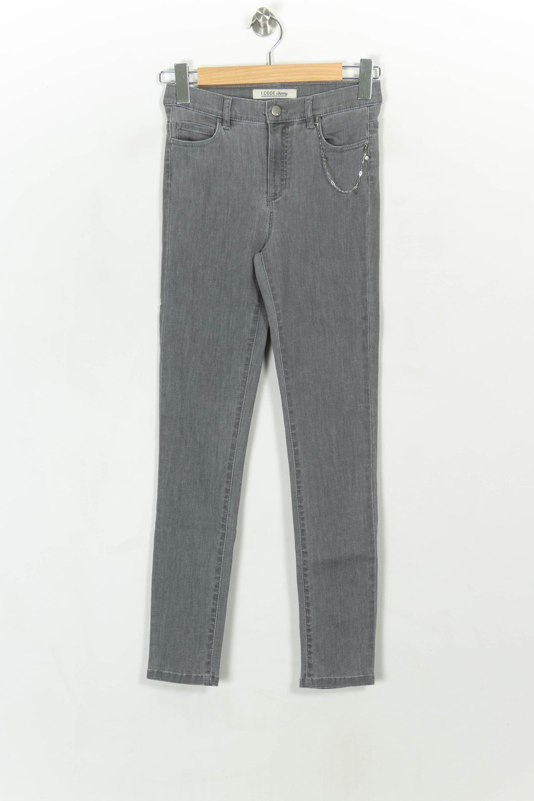 Jean Gris - Taille S/36 de la marque I.Code | PARAD116880 - Vendu par Paradigme - Image 2