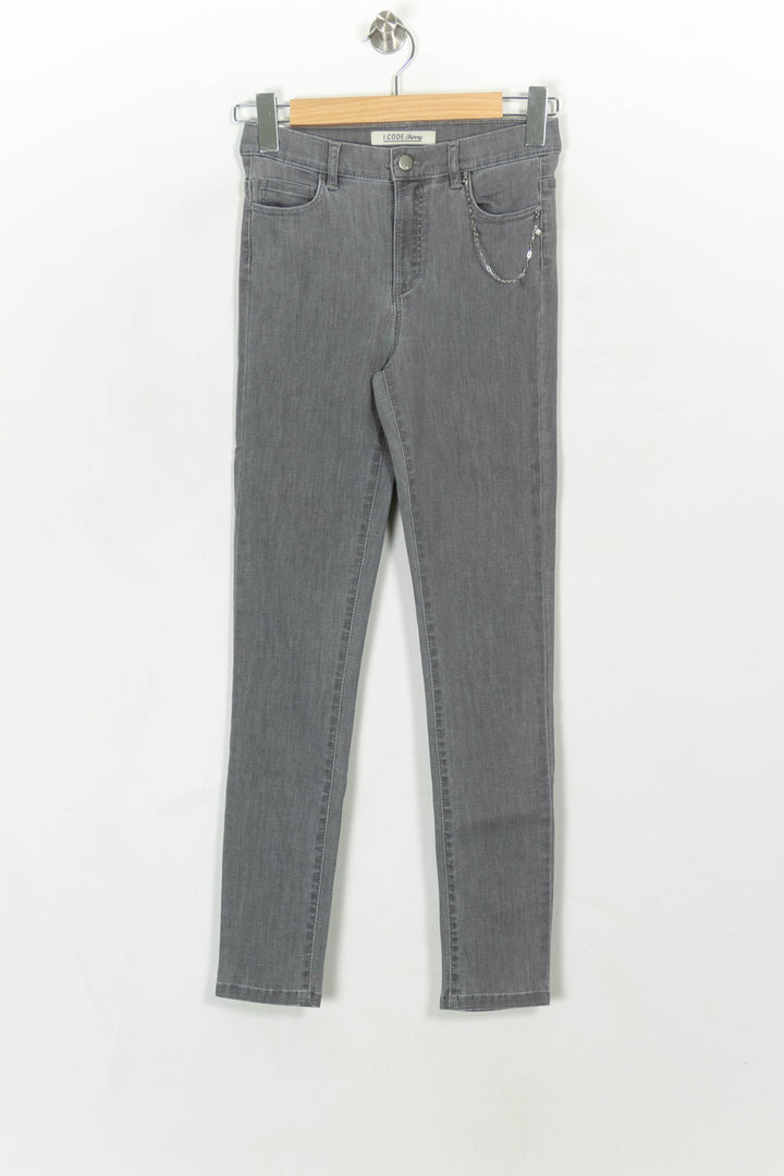 Jean Gris - Taille S/36 de la marque I.Code | PARAD116880 - Vendu par Paradigme - Image 2