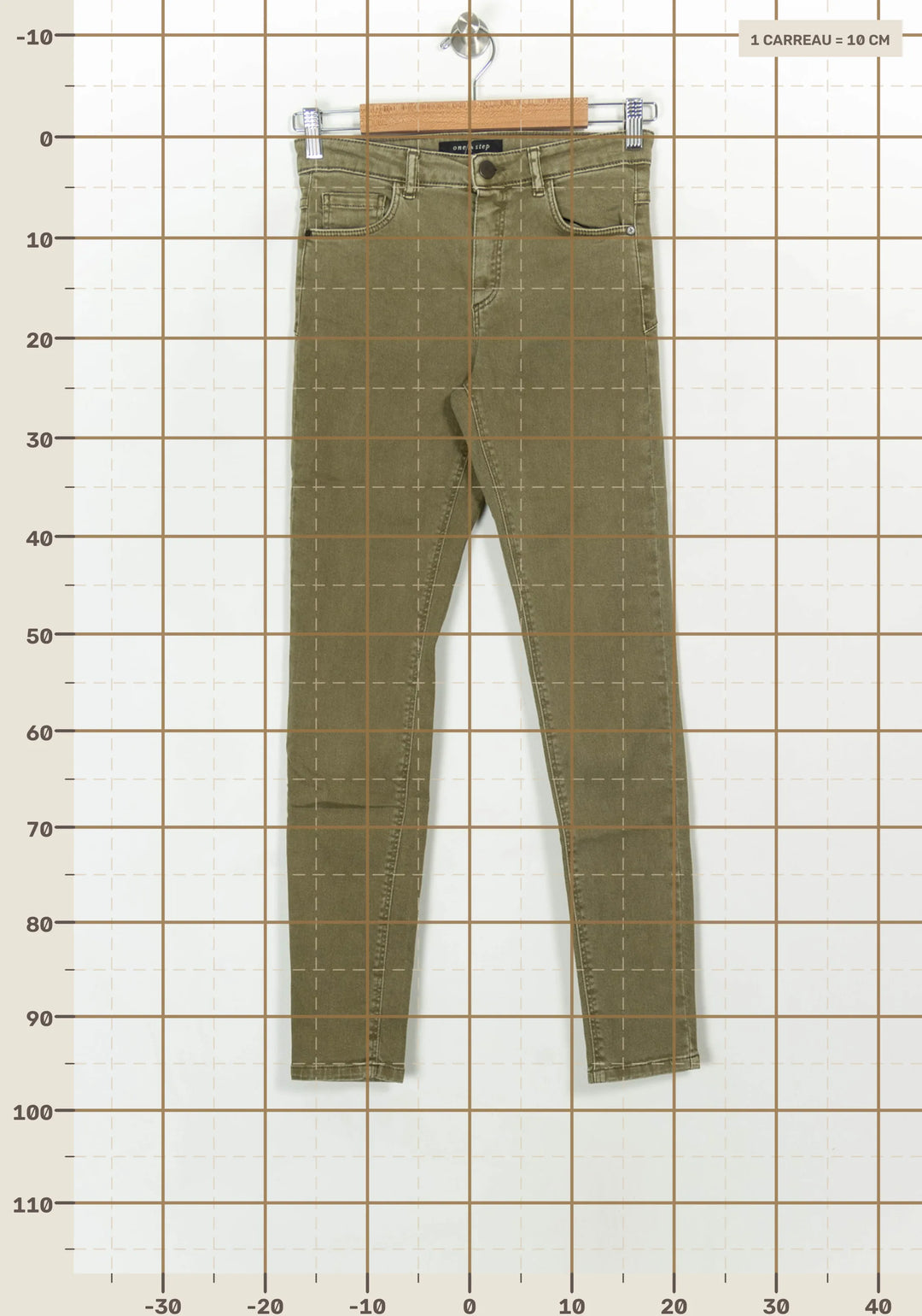 Jean Vert - Taille XS/34 de la marque One Step | PARAD116884 - Vendu par Paradigme - Image 4