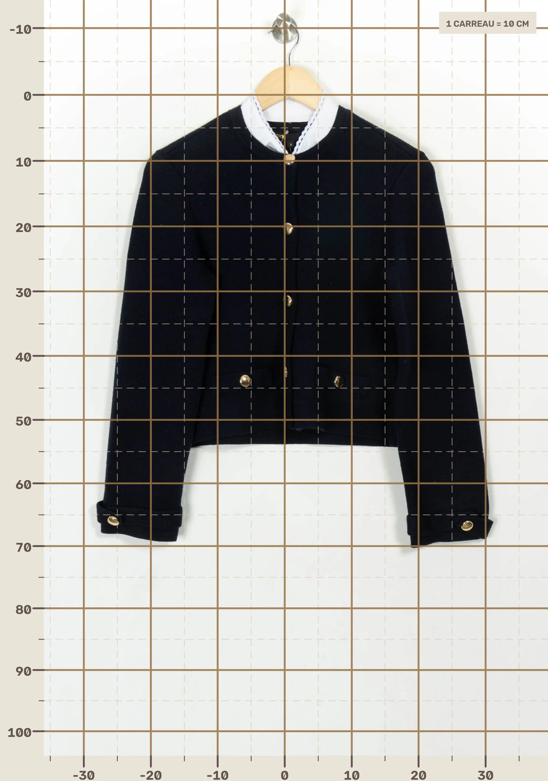Veste Bleue - Taille S/36 de la marque Maje | PARAD116885 - Vendu par Paradigme - Image 4