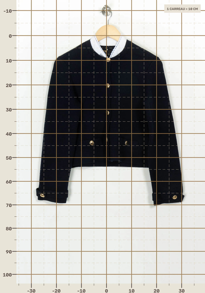 Veste Bleue - Taille S/36 de la marque Maje | PARAD116885 - Vendu par Paradigme - Image 4