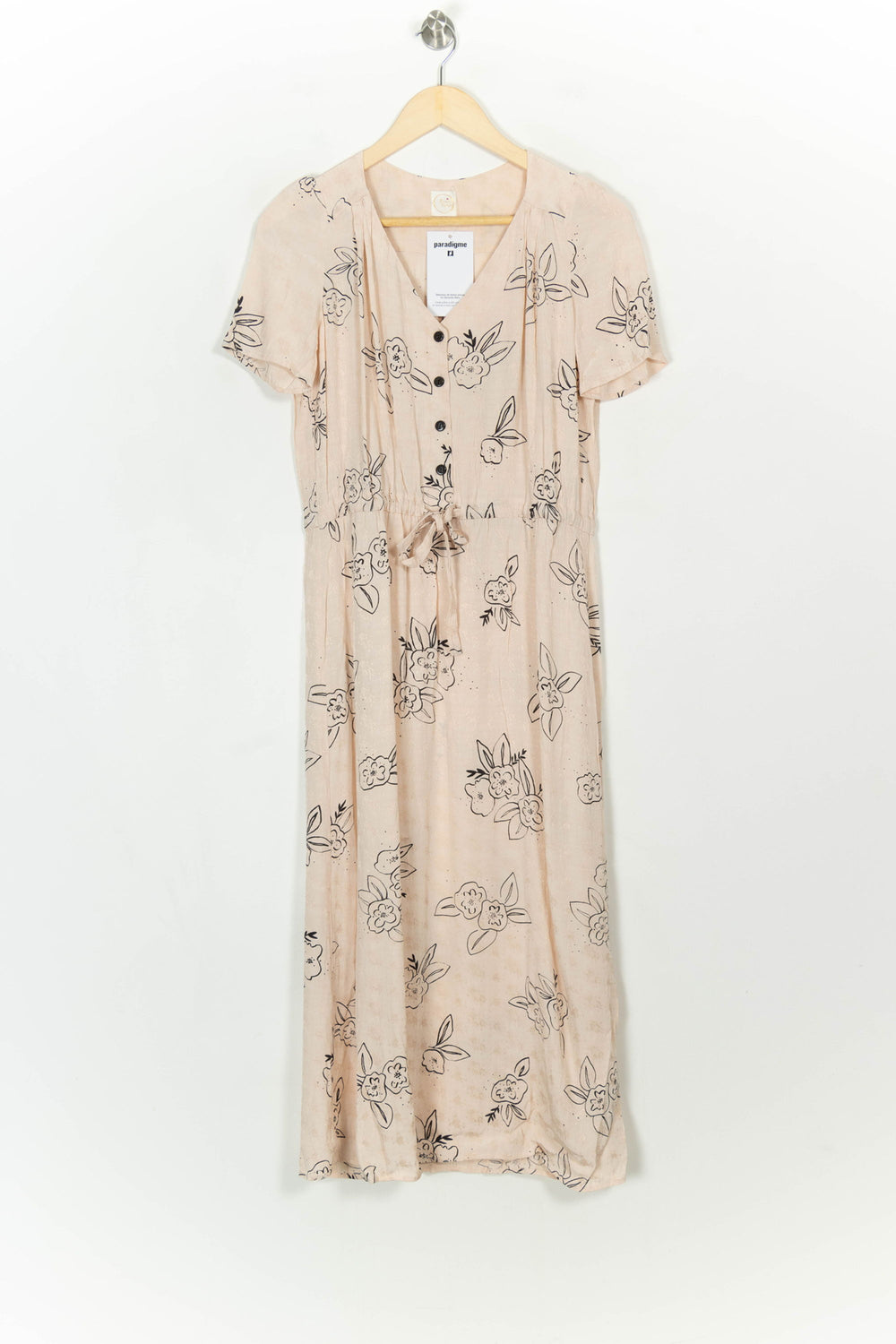 Robe Midi Beige et Noir - Taille XS/34 de la marque Des petits hauts | PARAD116886 - Vendu par Paradigme - Image 2