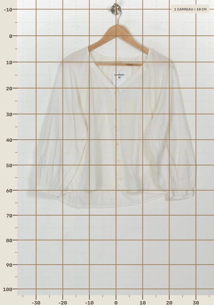 Blouse Blanche - Taille XS/34 de la marque Des petits hauts | PARAD116887 - Vendu par Paradigme - Image 4