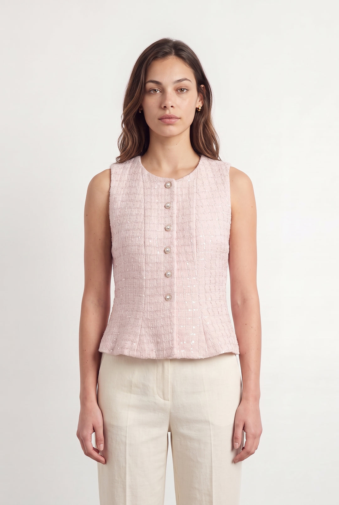 Gilet Rose - Taille XS/34 de la marque Sandro | PARAD116889 - Vendu par Paradigme - Image 1