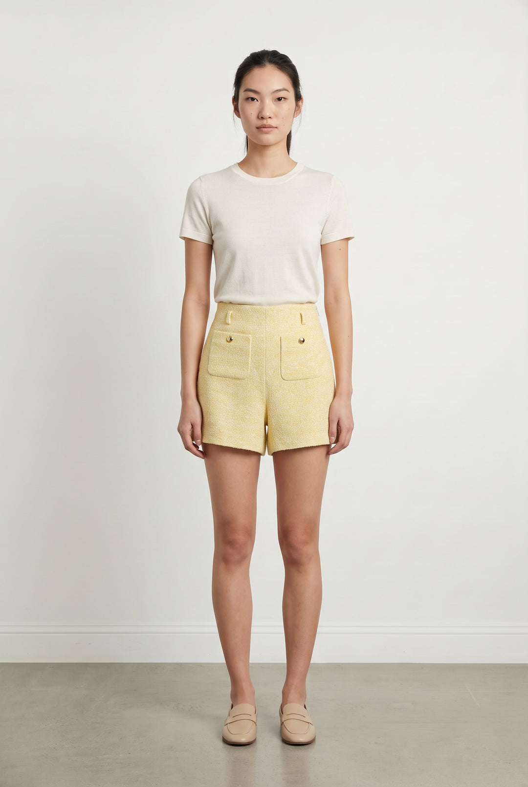 Short Jaune - Taille XS/34 de la marque Maje | PARAD116890 - Vendu par Paradigme - Image 1