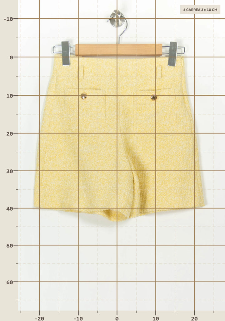 Short Jaune - Taille XS/34 de la marque Maje | PARAD116890 - Vendu par Paradigme - Image 4