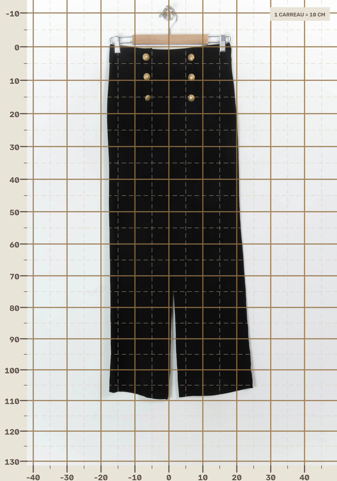 Pantalon Noir - Taille S/36 de la marque Sézane | PARAD116893 - Vendu par Paradigme - Image 4