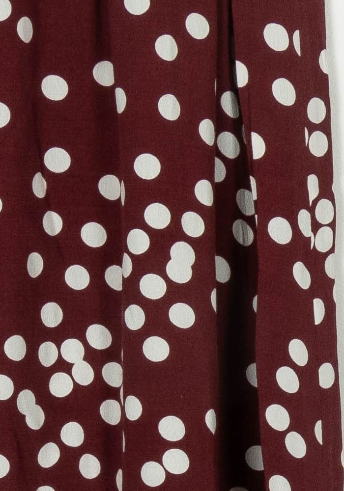Jupe Midi Bordeaux et Blanche - Taille S/36 de la marque Des petits hauts | PARAD116895 - Vendu par Paradigme - Image 3