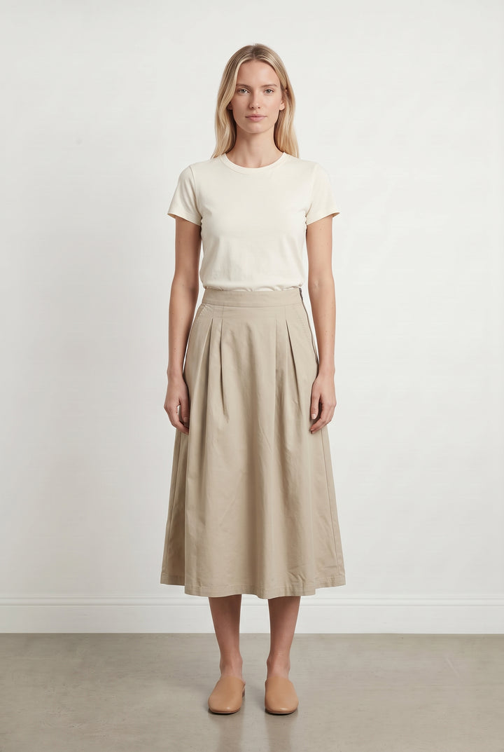 Jupe Longue Beige - Taille XS/34 de la marque IKKS | PARAD116898 - Vendu par Paradigme - Image 1