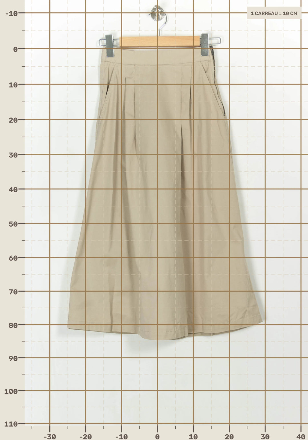 Jupe Longue Beige - Taille XS/34 de la marque IKKS | PARAD116898 - Vendu par Paradigme - Image 4