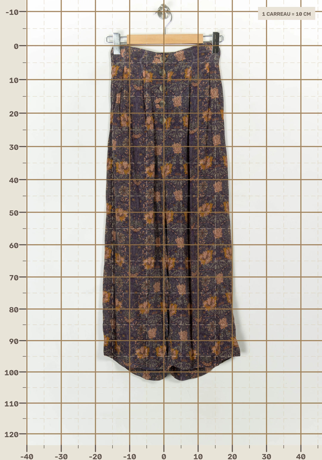 Pantalon Large Violet et Orange - Taille XS/34 de la marque Louise Misha | PARAD116900 - Vendu par Paradigme - Image 4