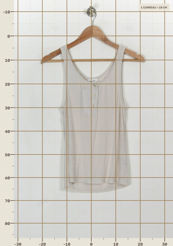Débardeur Blanc - Taille L/40 de la marque American Vintage | PARAD116904 - Vendu par Paradigme - Image 4