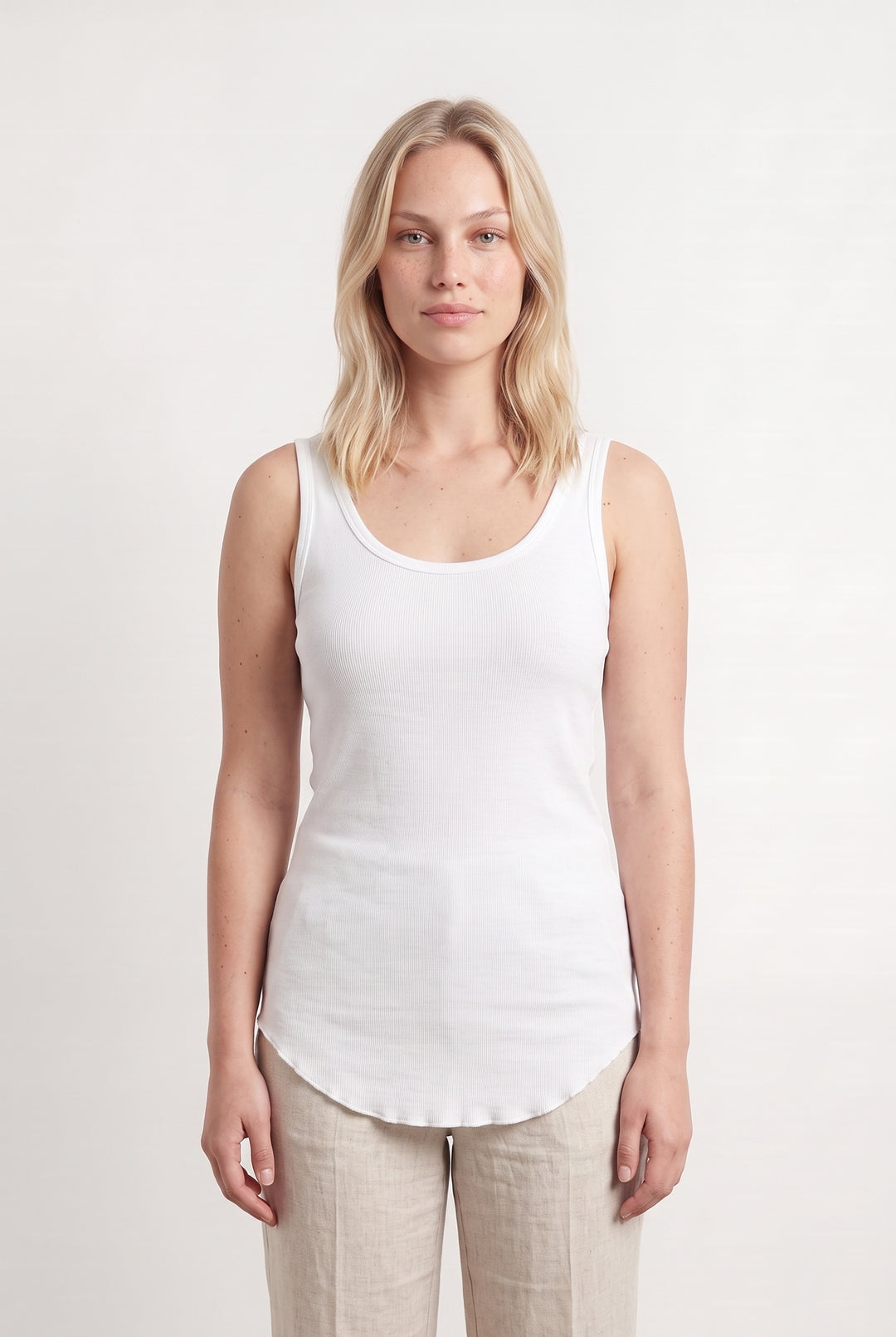 Débardeur Blanc - Taille L/40 de la marque American Vintage | PARAD116905 - Vendu par Paradigme - Image 1