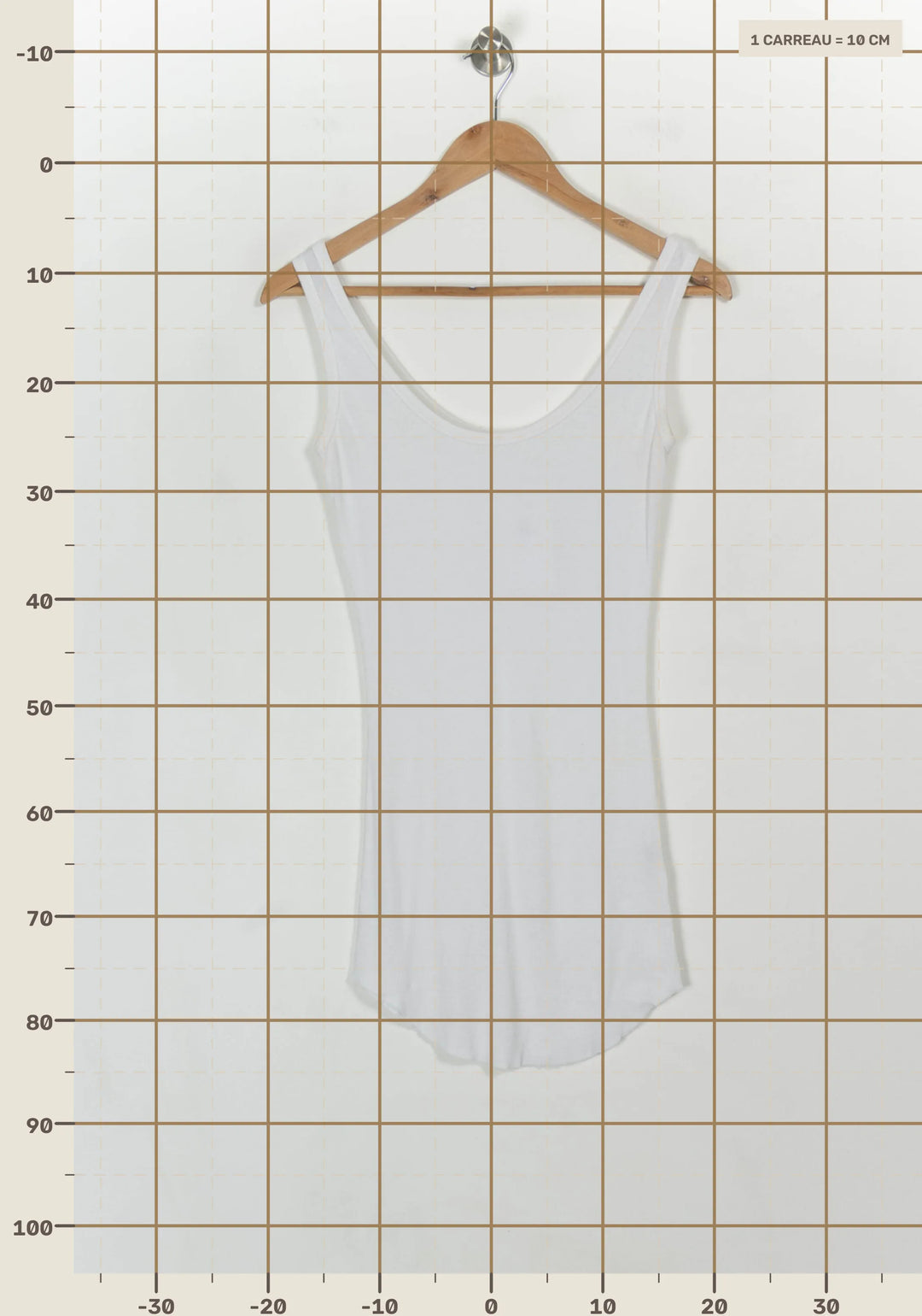 Débardeur Blanc - Taille L/40 de la marque American Vintage | PARAD116905 - Vendu par Paradigme - Image 4