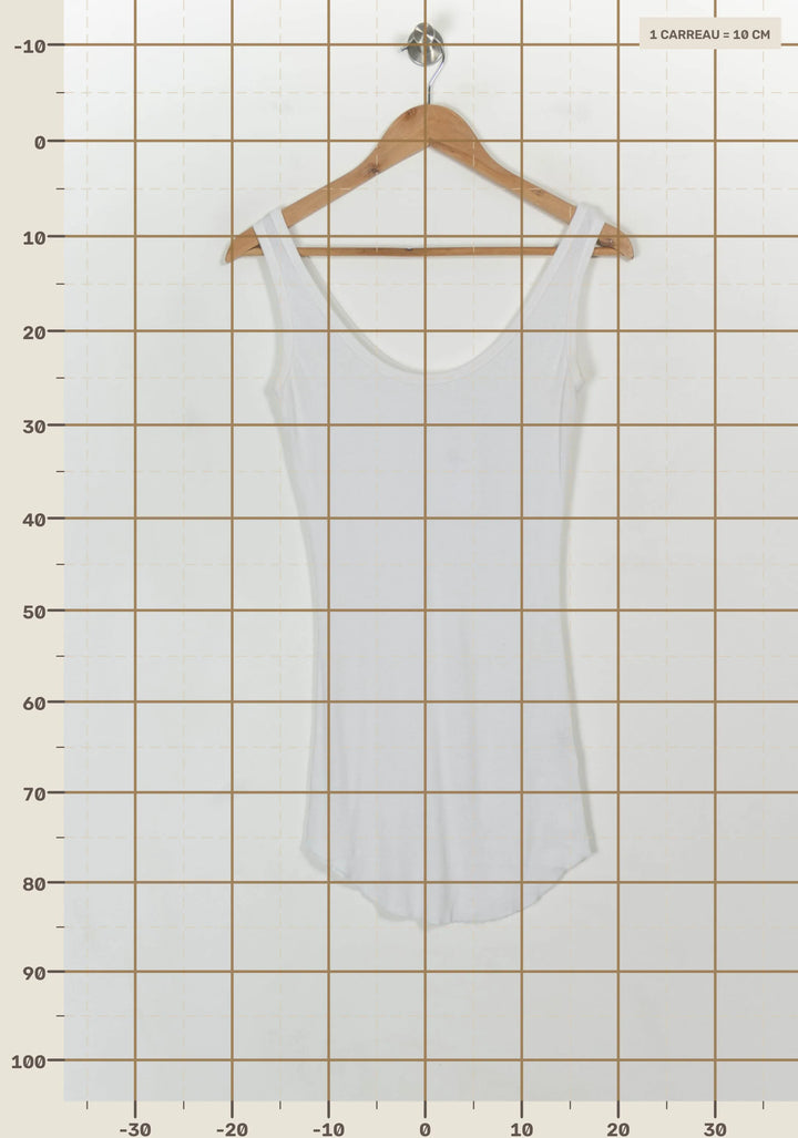 Débardeur Blanc - Taille L/40 de la marque American Vintage | PARAD116905 - Vendu par Paradigme - Image 4