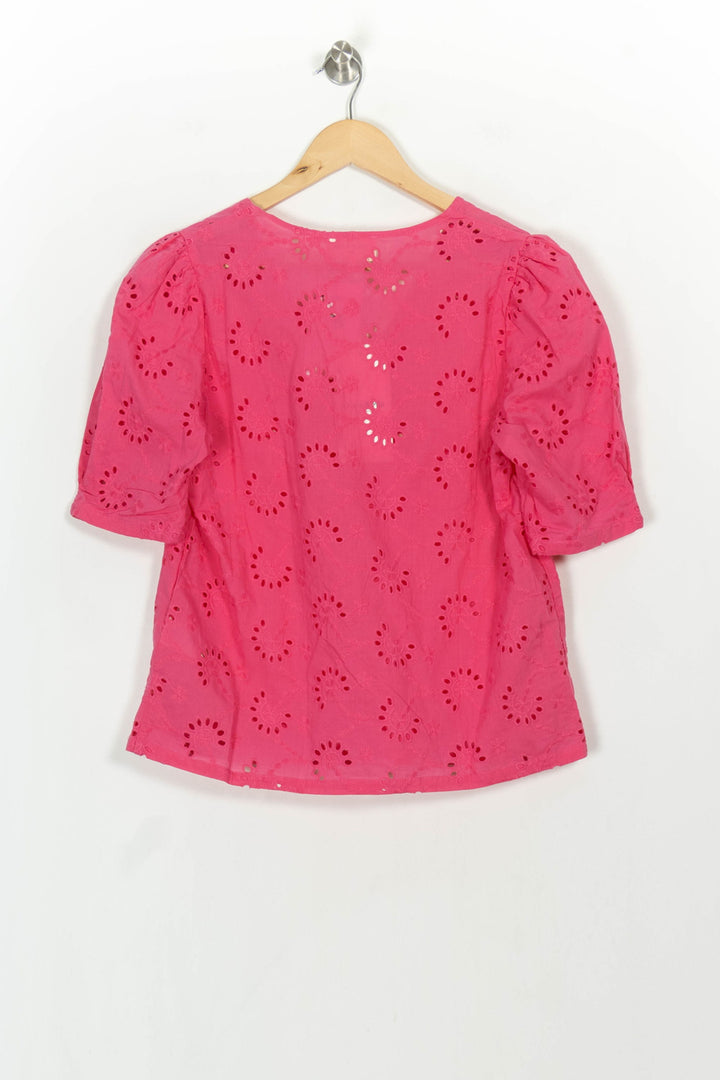 Blouse Brodée Rose - Taille M/38 de la marque Grace &amp; Mila | PARAD116906 - Vendu par Paradigme - Image 5