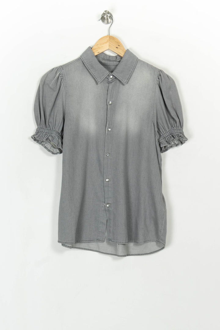 Chemisier Gris - Taille S/36 de la marque ba&amp;sh | PARAD116908 - Vendu par Paradigme - Image 2