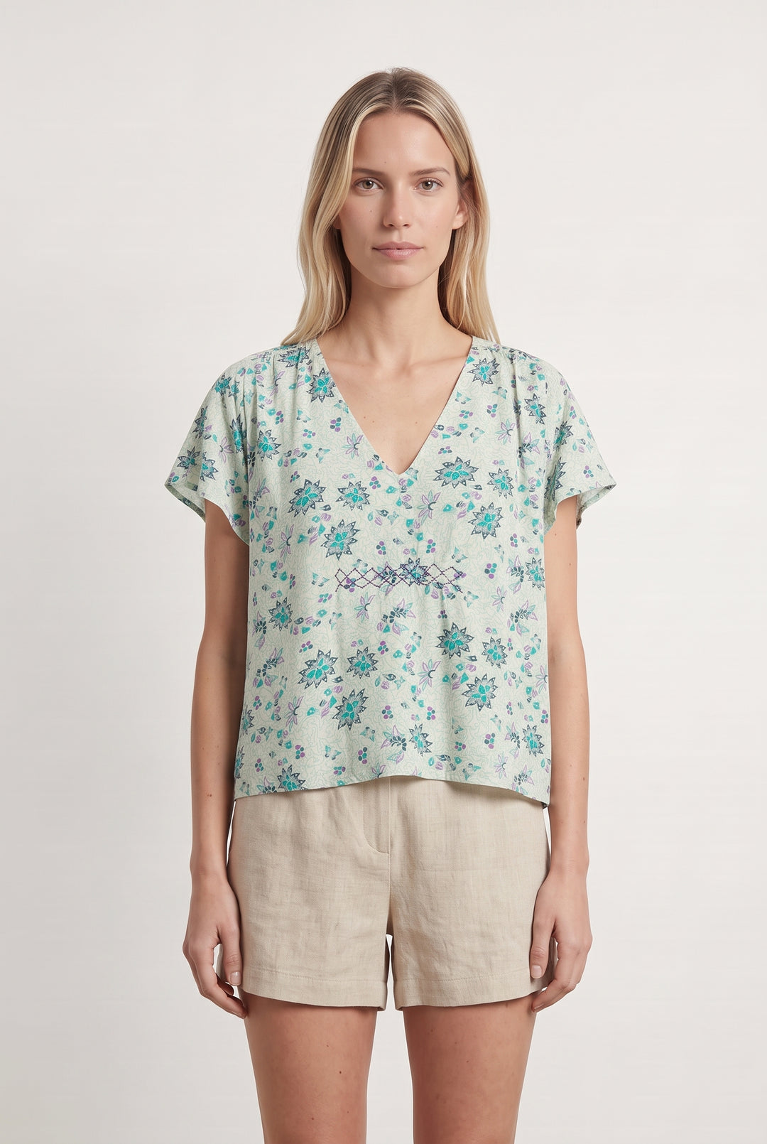 Blouse Multicolore - Taille S/36 de la marque La Fée Maraboutée | PARAD116915 - Vendu par Paradigme - Image 1