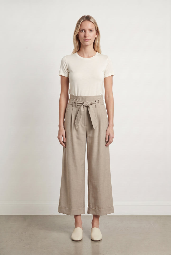 Pantalon Large Beige - Taille S/36 de la marque La Fée Maraboutée | PARAD116917 - Vendu par Paradigme - Image 1