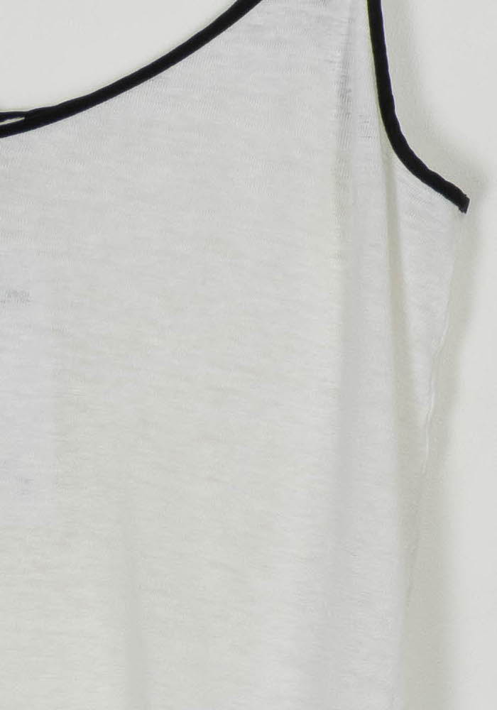 Débardeur Blanc et Noir - Taille M/38 de la marque Sandro | PARAD116918 - Vendu par Paradigme - Image 3