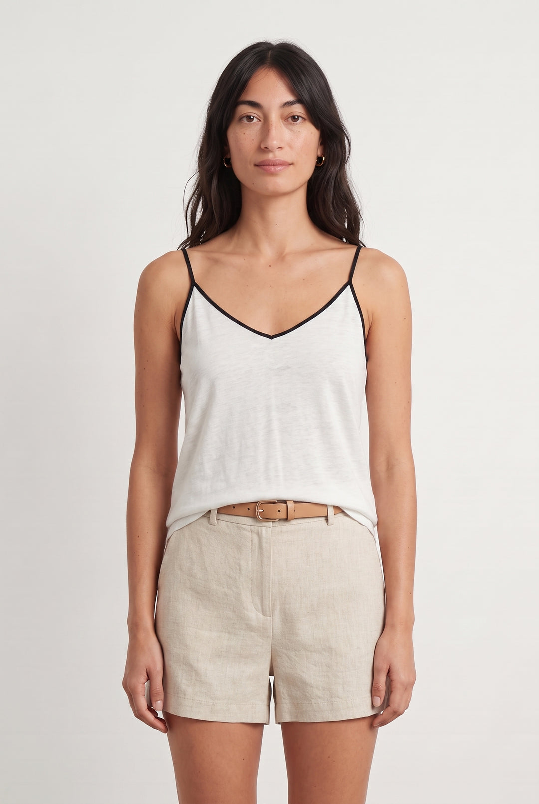 Débardeur Blanc et Noir - Taille M/38 de la marque Sandro | PARAD116918 - Vendu par Paradigme - Image 1