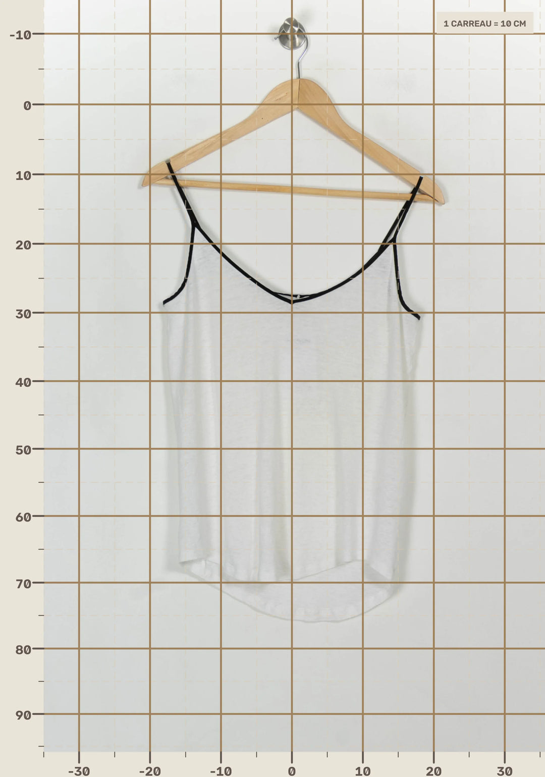 Débardeur Blanc et Noir - Taille M/38 de la marque Sandro | PARAD116918 - Vendu par Paradigme - Image 4