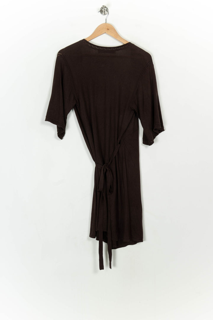 Veste Cache-Cœur Marron - Taille S/36 de la marque Caroll | PARAD116919 - Vendu par Paradigme - Image 5