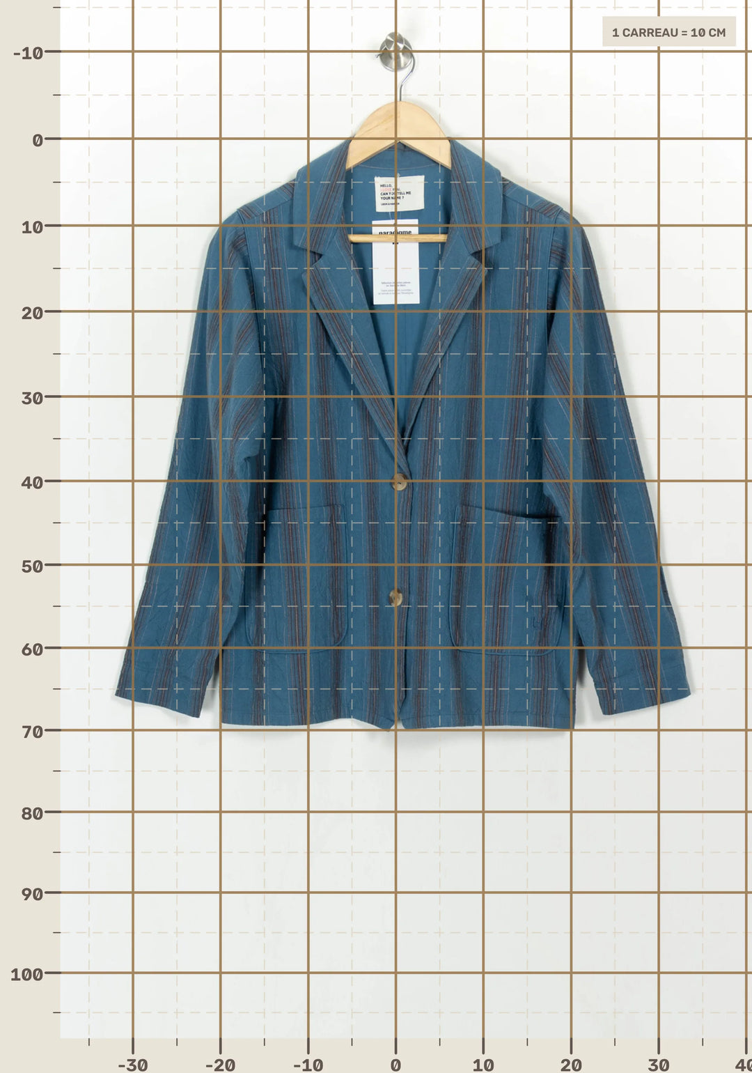 Veste Bleue - Taille S/36 de la marque Léon &amp; Harper | PARAD116922 - Vendu par Paradigme - Image 4