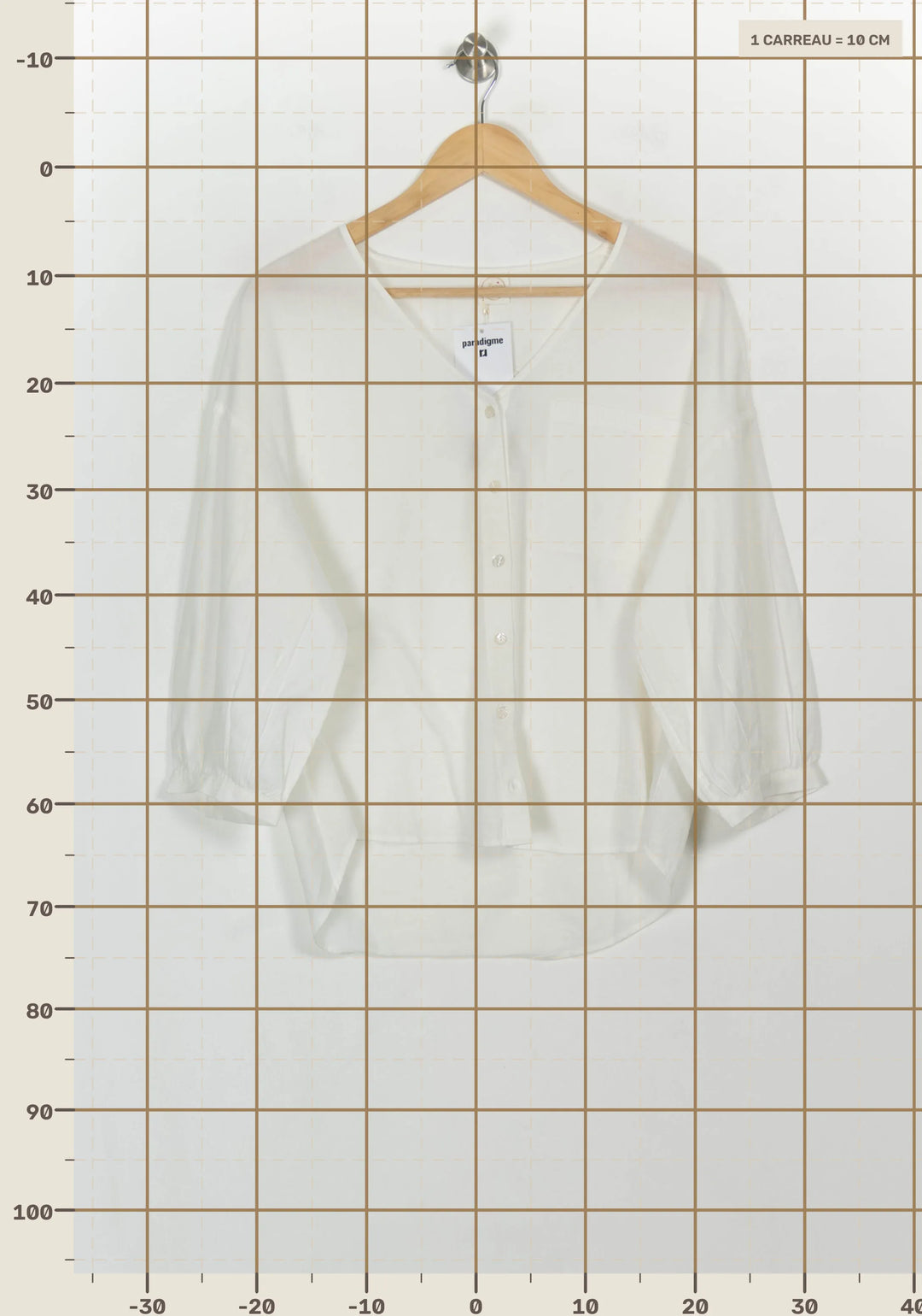Blouse Blanche - Taille M/38 de la marque Des petits hauts | PARAD116923 - Vendu par Paradigme - Image 4