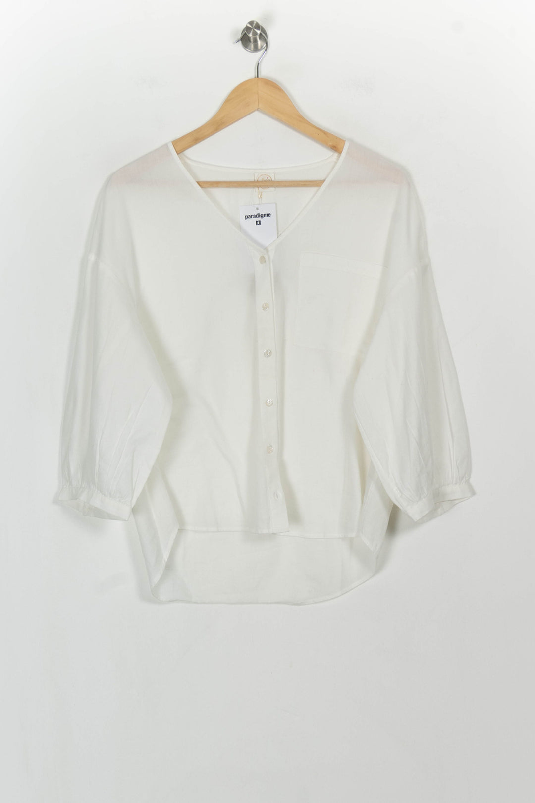 Blouse Blanche - Taille M/38 de la marque Des petits hauts | PARAD116923 - Vendu par Paradigme - Image 2