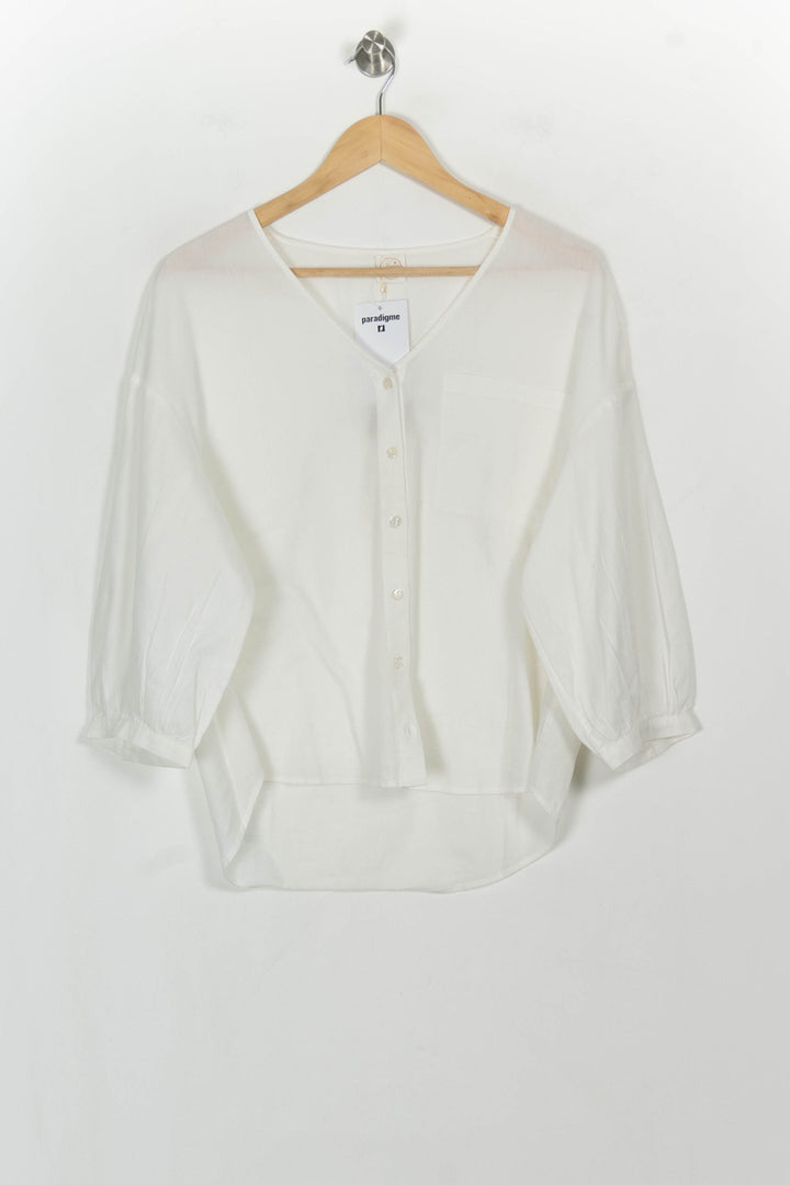 Blouse Blanche - Taille M/38 de la marque Des petits hauts | PARAD116923 - Vendu par Paradigme - Image 2