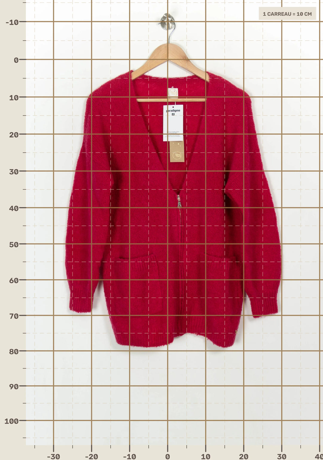Cardigan Rose - Taille S/36 de la marque Des petits hauts | PARAD116926 - Vendu par Paradigme - Image 4