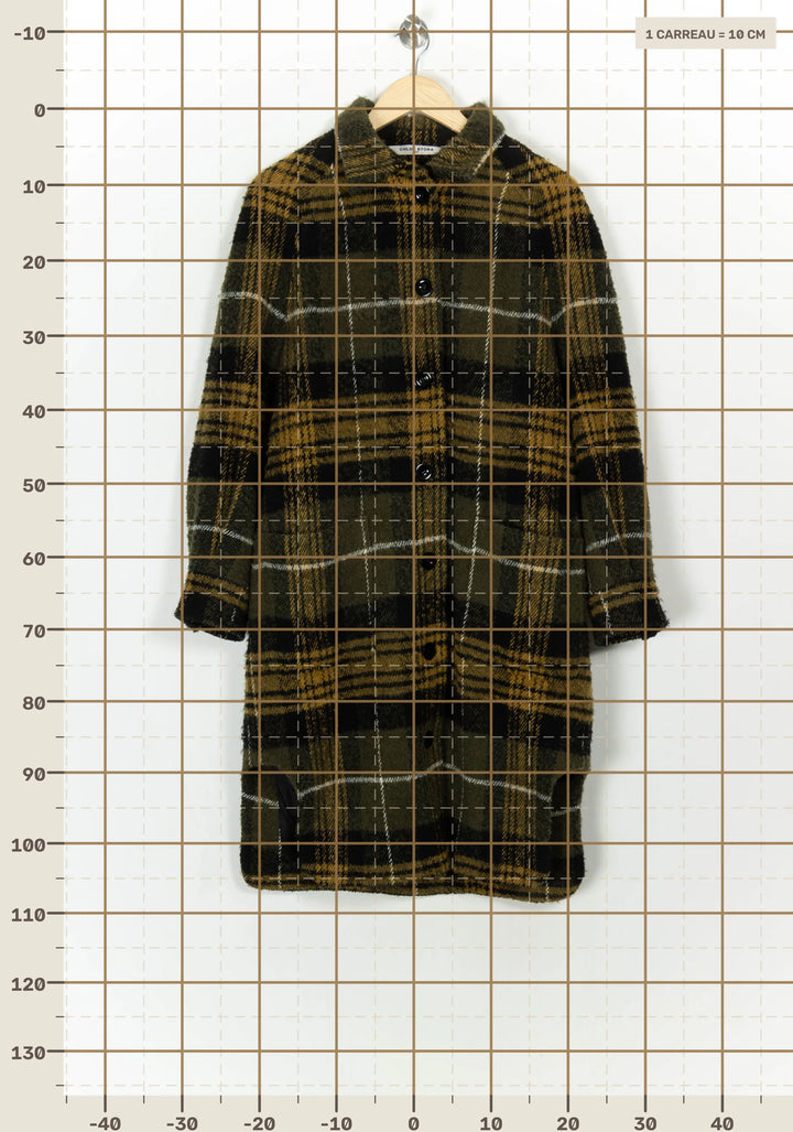 Manteau Kaki et Jaune - Taille S/36 de la marque Chloé Stora | PARAD116928 - Vendu par Paradigme - Image 4