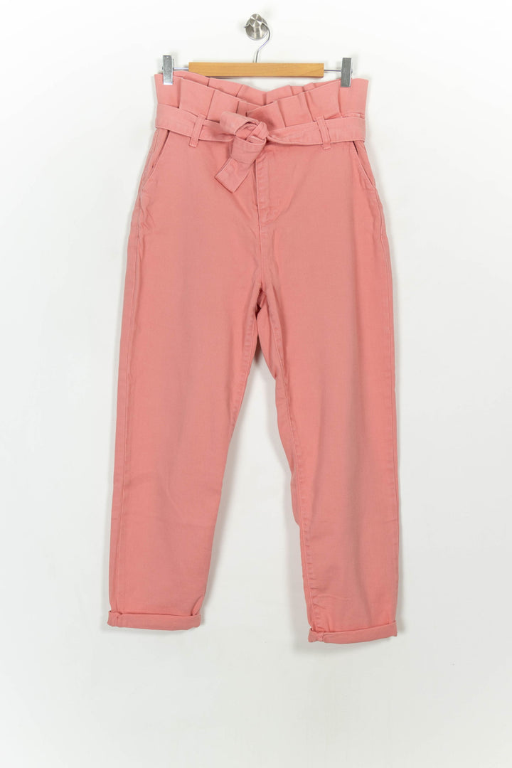 Pantalon Taille Haute Rose - Taille M/38 de la marque Maison Stella &amp; Suzie | PARAD116930 - Vendu par Paradigme - Image 2
