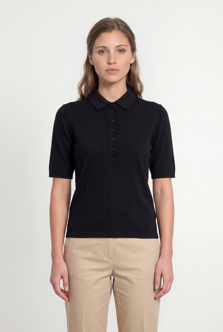 Polo Bleu - Taille M/38 de la marque Caroll | PARAD116932 - Vendu par Paradigme - Image 1