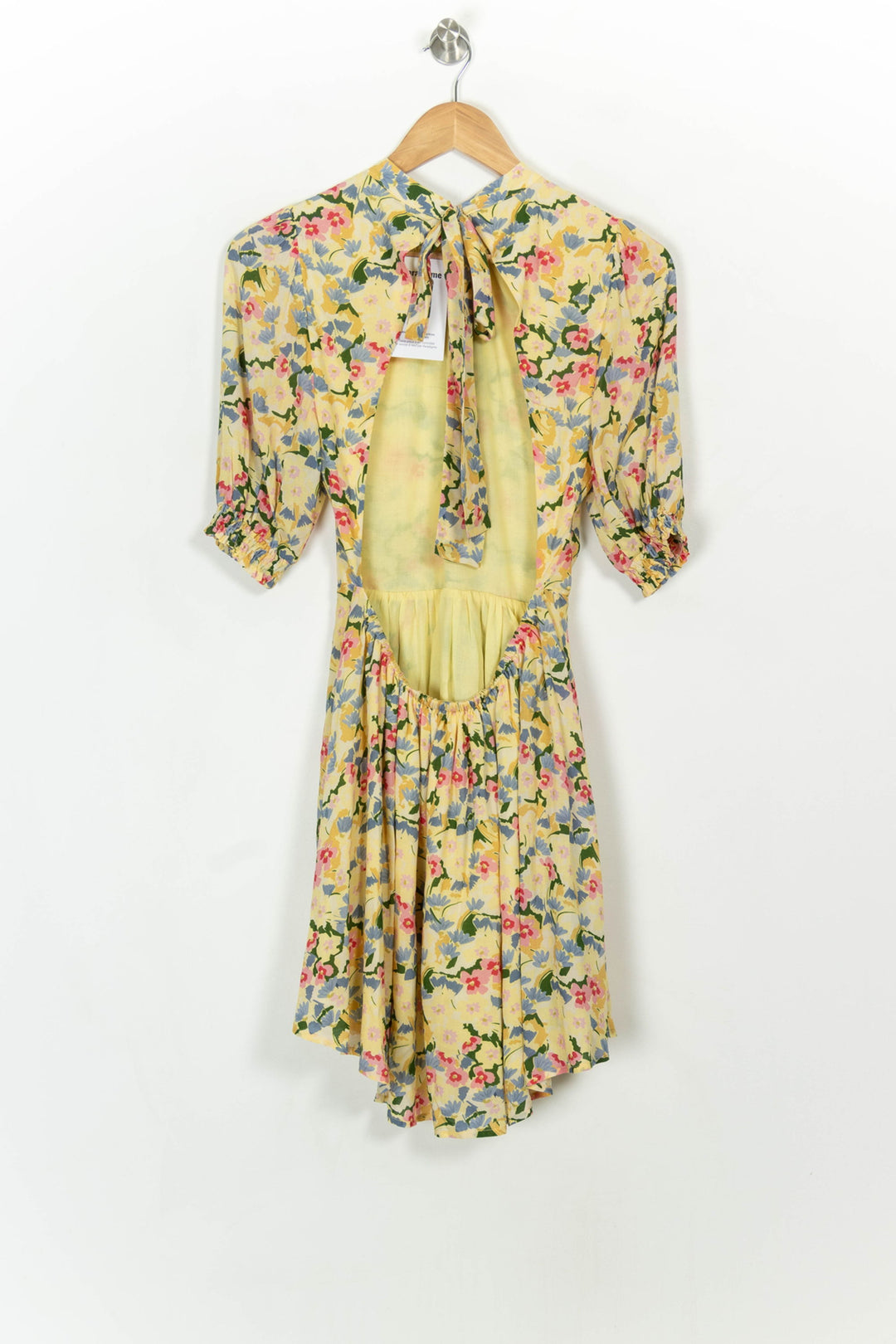Robe Fleurie Jaune et Rose - Taille S/36 de la marque Petite Mendigote | PARAD116933 - Vendu par Paradigme - Image 5