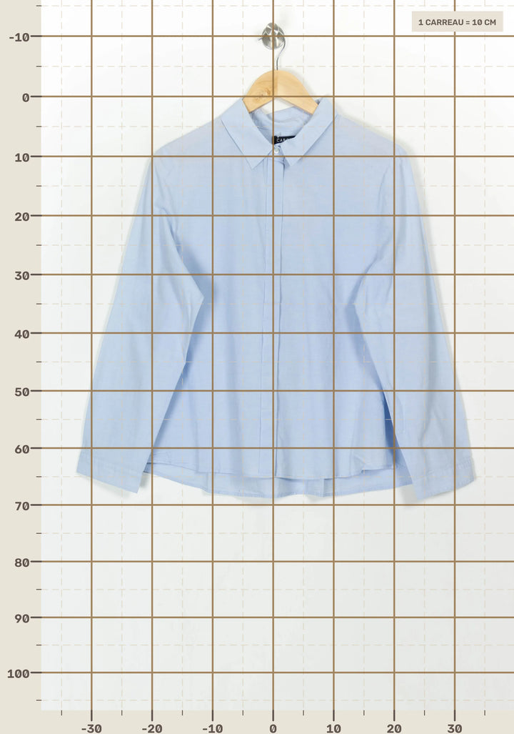 Chemise Bleue - Taille XXXL/46 de la marque Caroll | PARAD116935 - Vendu par Paradigme - Image 4
