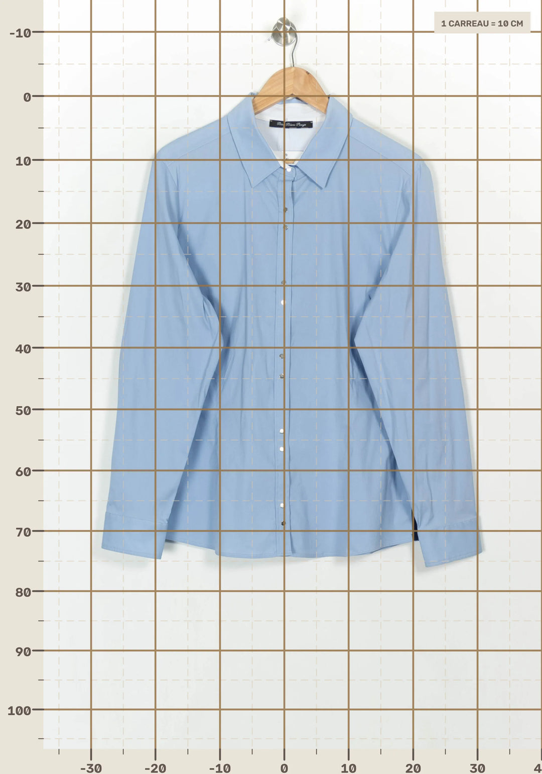 Chemise Bleue - Taille XXXL/46 de la marque Bleu Blanc Rouge | PARAD116939 - Vendu par Paradigme - Image 4